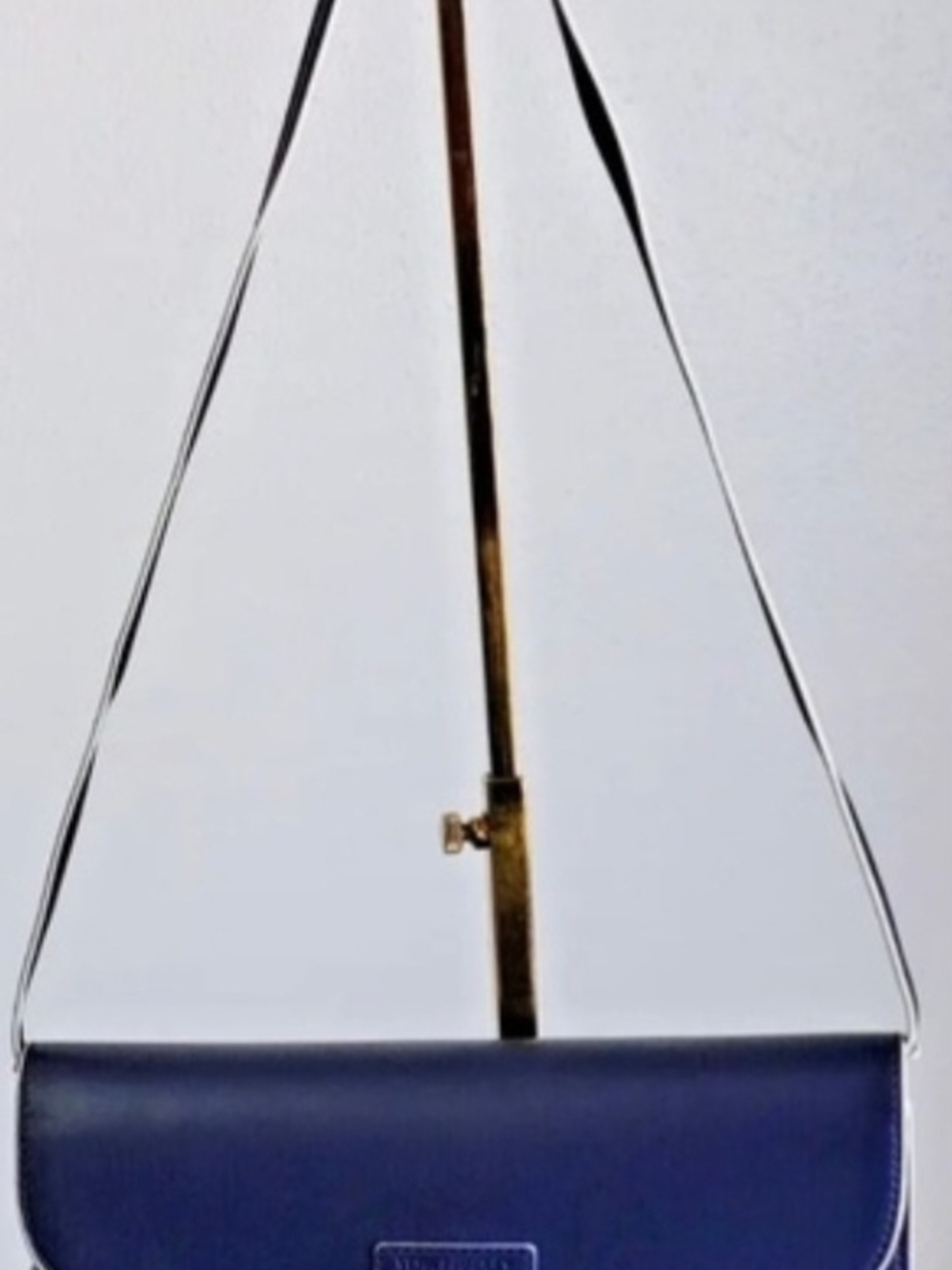 VERA BRADLY Navy Blue FAUX Leather Crossbody Bag NWOT